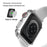 Electroplating PC Frame Protective Cover for Apple Watch Series SE3 / SE2 / SE1 /  6 / 5 / 4 40mm - White / Silver - 4
