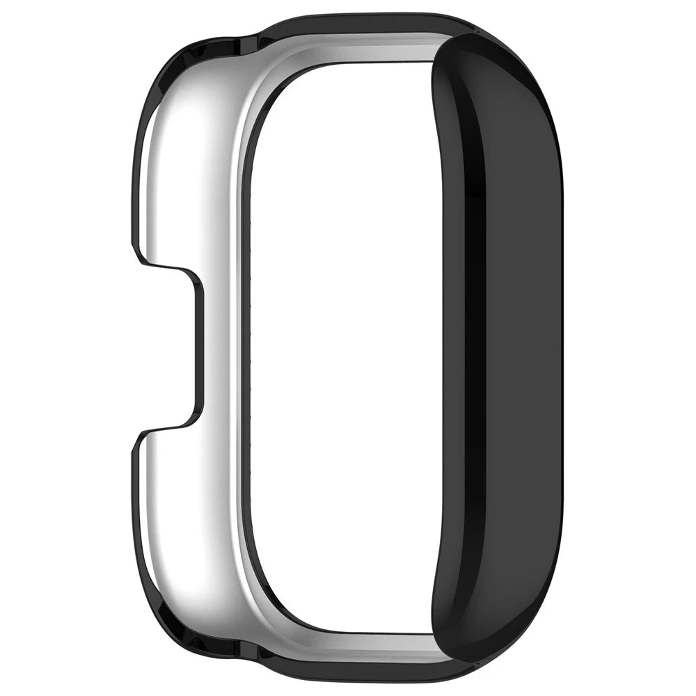 For Xiaomi Redmi Watch 5 Active Watch Case Rhinestone Decor Hollow Electroplating PC Watch Cover - Black - 5
