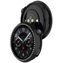 For vivo Watch 5 Watch Case Rhinestone Decor Hollow Electroplating PC Watch Cover - Black - 3