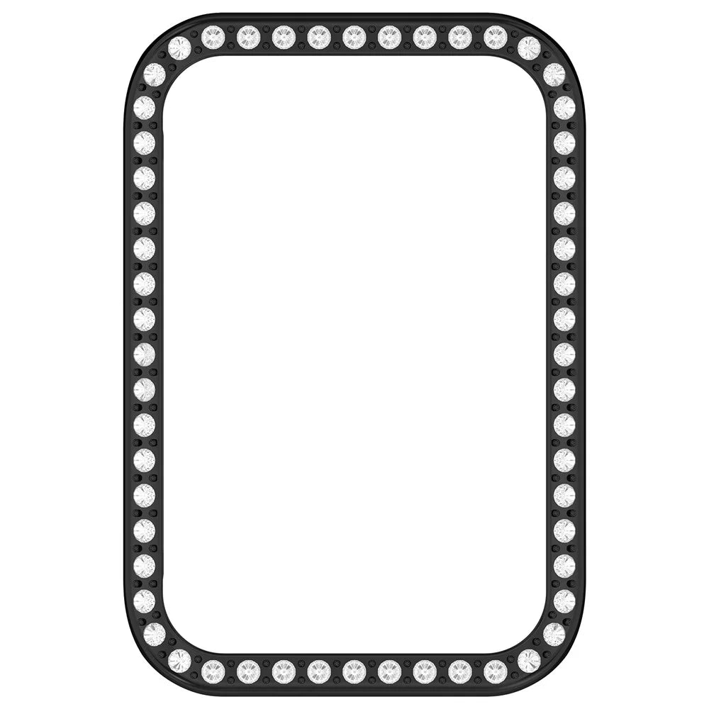 For Honor Band 10 Watch Case Rhinestone Decor Hollow Electroplating PC Watch Cover - Black - 6
