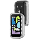 For Honor Band 10 Clear Watch Case Rhinestone Decorative Hollow Design PC Watch Cover - 3