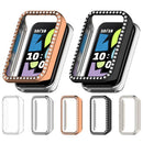 For Honor Band 10 Clear Watch Case Rhinestone Decorative Hollow Design PC Watch Cover - 7