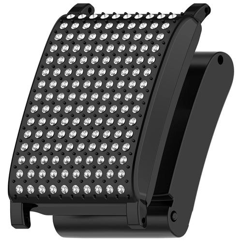For WHOOP 5.0 LIFE MG / 5.0 Peak / 5.0 One / 4.0 / 3.0 Case Rhinestone Decor ABS + PC Watch Frame Fits 22mm Straps - Electroplated Black - 1