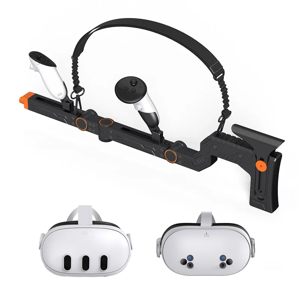 STARTRC GAMES For Meta Quest 3S  /  Quest 3 Magnetic VR Gunstock Enhanced Shooter Gaming Experience - 1