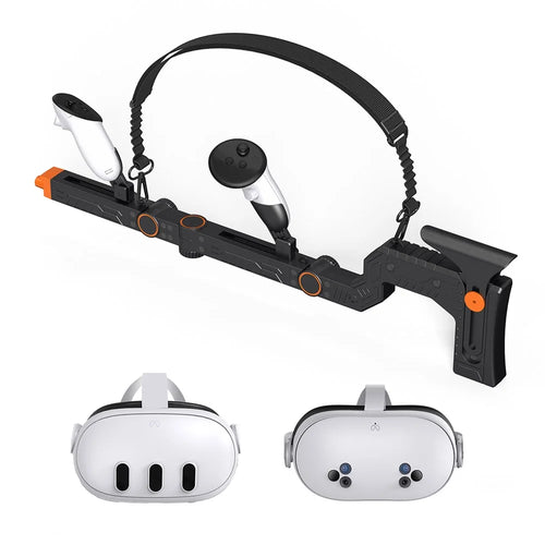 STARTRC GAMES For Meta Quest 3S  /  Quest 3 Magnetic VR Gunstock Enhanced Shooter Gaming Experience - 1