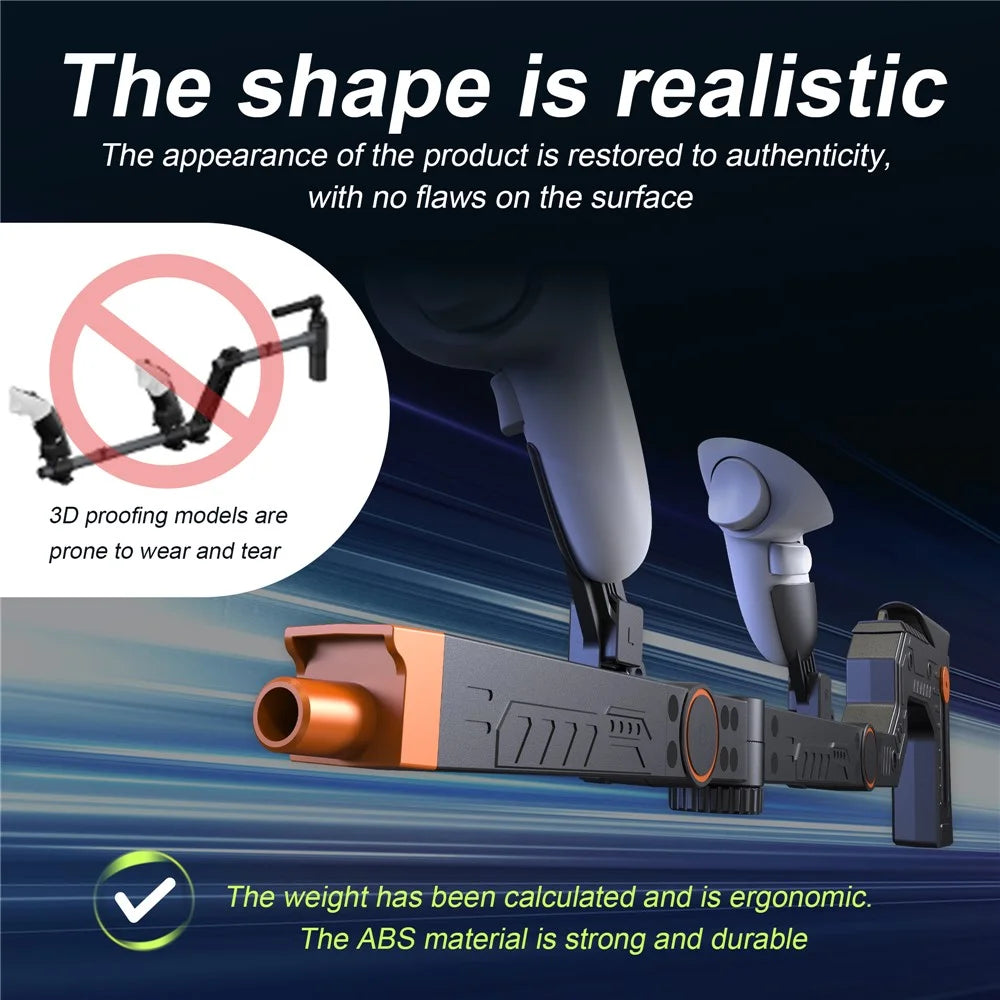 STARTRC GAMES For Meta Quest 3S  /  Quest 3 Magnetic VR Gunstock Enhanced Shooter Gaming Experience - 7
