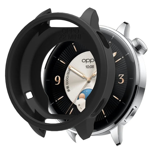 For Oppo Watch X2 Mini Watch Case Soft Silicone Watch Cover - Black - 1