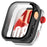 WANLONFENG For Huawei Watch Fit 4 Watch Case  PC Frame Cover with Tempered Glass Screen Protector - Black - 1