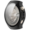 WANLONFENG For Huawei Watch 5 42mm Watch Case  PC Frame Cover with Tempered Glass Screen Protector - Black - 2
