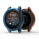 For Garmin Vivoactive 6 Protective Watch Case Soft TPU Hollow Out Cover - Transparent Black - 3
