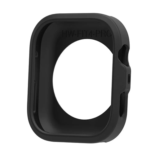For Huawei Watch Fit 4 Pro Silicone Watch Case Shockproof Bumper Frame - Black - 1