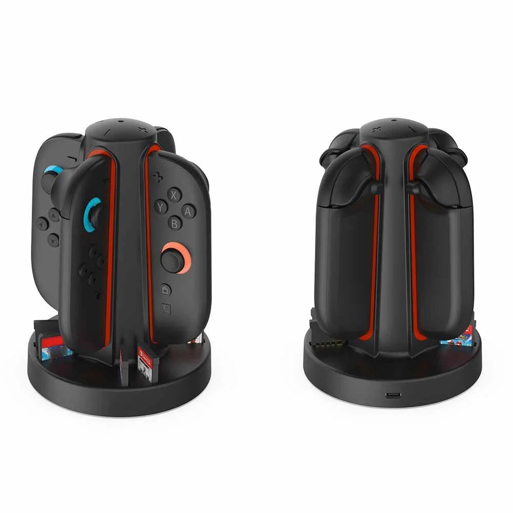 DOBE TNS-3172 For Nintendo Switch 2 Joy-Con Controller 4-Slot Charging Dock with Game Card Storage - 6