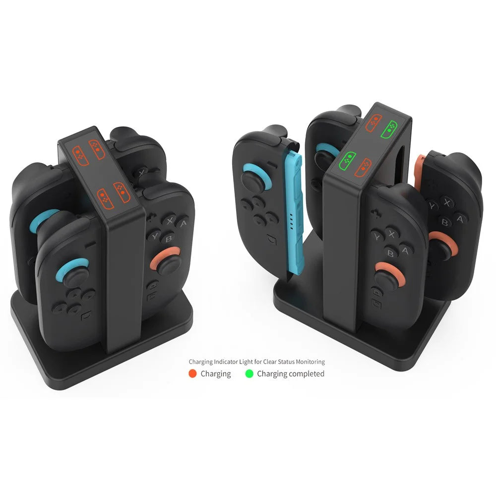 DOBE FOMIS ELECTRONICS TNS-3192B For Nintendo Switch 2 Joy-Con Controller Charging Dock 4-Slot Charger with LED Indicator - 4