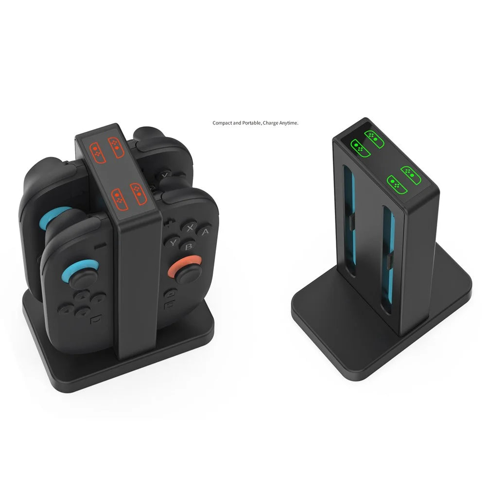 DOBE FOMIS ELECTRONICS TNS-3192B For Nintendo Switch 2 Joy-Con Controller Charging Dock 4-Slot Charger with LED Indicator - 5