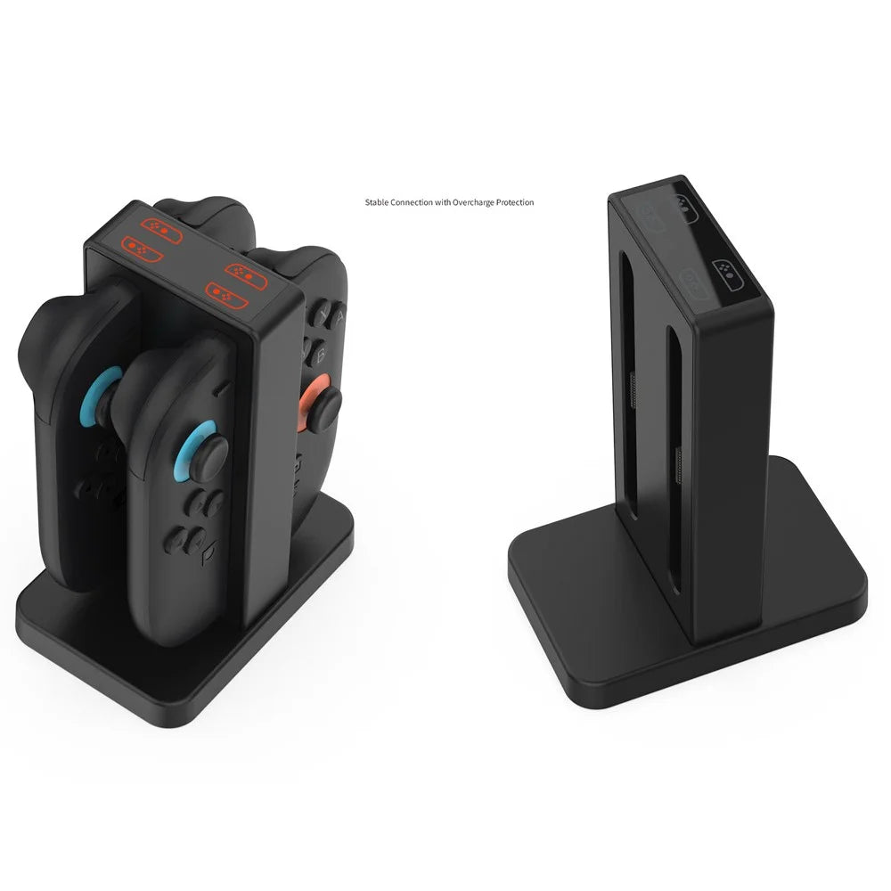 DOBE FOMIS ELECTRONICS TNS-3192B For Nintendo Switch 2 Joy-Con Controller Charging Dock 4-Slot Charger with LED Indicator - 6