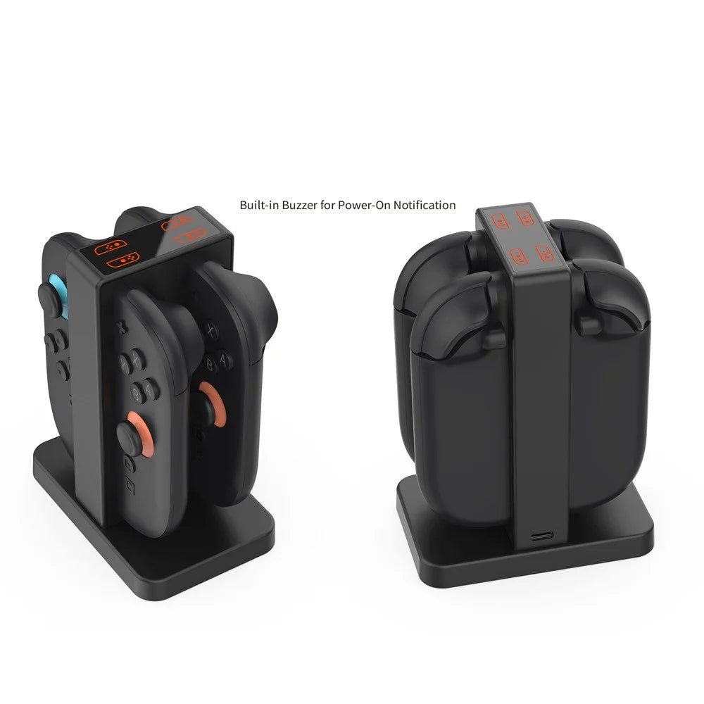 DOBE FOMIS ELECTRONICS TNS-3192B For Nintendo Switch 2 Joy-Con Controller Charging Dock 4-Slot Charger with LED Indicator - 7
