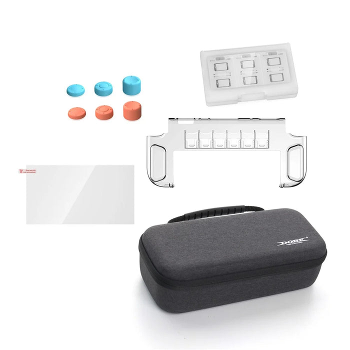 DOBE TNS-5112 10 in 1 For Nintendo Switch 2 Console Carrying Case Crystal Protective Cover Screen Protector Game Card Box - 1