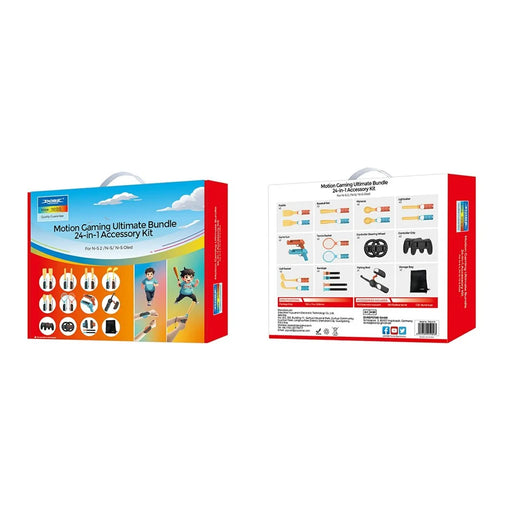 DOBE TNS-5113 For Nintendo Switch 2 24 in 1 Motion Gaming Kit with Tennis Racket / Fishing Rod / Shooting Gun Joy-Con Holder - 2