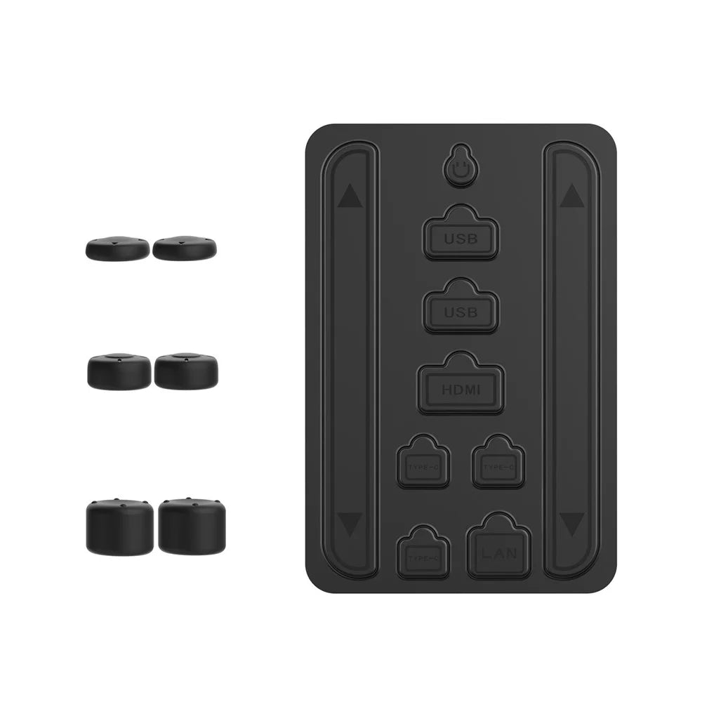 DOBE TNS-5165 For Nintendo Switch 2 Silicone Anti Dust Plugs Thumbstick Caps 16 in 1 Accessories Set - 5
