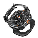 For Samsung Galaxy Watch Ultra (2025) 47mm / Ultra 47mm Protective Case Cyber Style Metal PC Watch Cover - Black / White - 4
