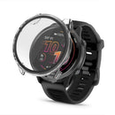 For Garmin Forerunner 570 42mm Protective Case Hard PC Watch Frame with Tempered Glass Film - Transparent - 2
