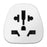 MOMAX 1-World 2500W Global Travel Adapter Universal Power Converter - AU Plug / White - 2