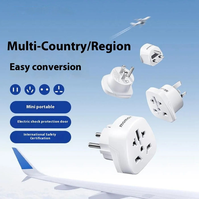 MOMAX 1-World 2500W Global Travel Adapter Universal Power Converter - AU Plug / White - 4