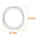 For Samsung Galaxy Watch8 44mm Semi-Enclosed Watch Case PC Protective Frame - Transparent - 3