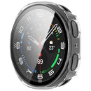 For Samsung Galaxy Watch8 44mm Hard PC Watch Protective Case with Tempered Glass Film - Transparent - 2