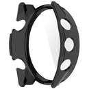 WANLONFENG For Garmin Forerunner 970 Watch Case  PC Frame Cover with Tempered Glass Screen Protector - Black - 3
