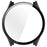 WANLONFENG For Garmin Forerunner 970 Watch Case  PC Frame Cover with Tempered Glass Screen Protector - Black - 4