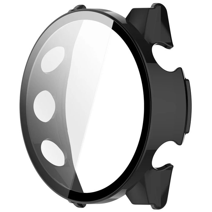 WANLONFENG For Garmin Forerunner 970 Watch Case  PC Frame Cover with Tempered Glass Screen Protector - Black - 5