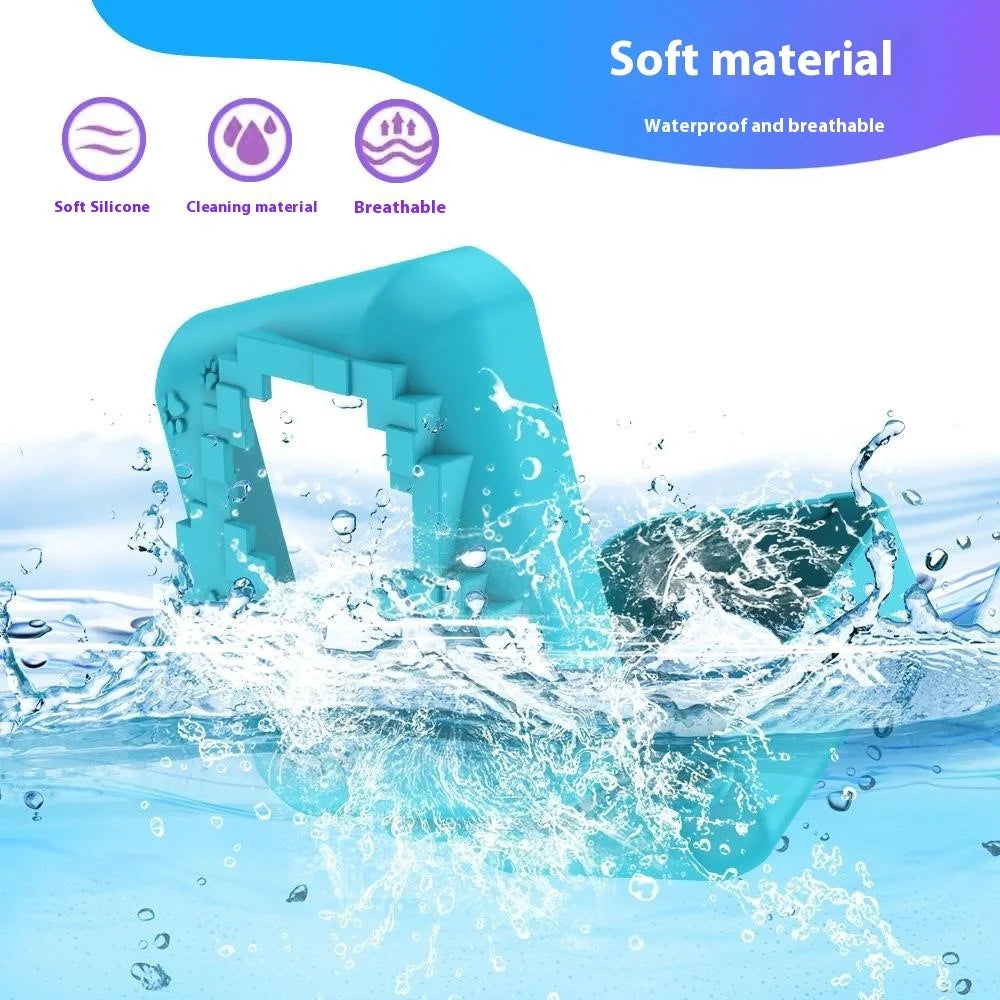 For Bitzee Gen2 Virtual Pet Machine Silicone Case Protective Cover with Lanyard - Blue - 6