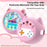 For Punirunes Interactive Digital Pet Toy Silicone Protective Case Soft Cover with Lanyard - Pink - 2