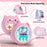 For Punirunes Interactive Digital Pet Toy Silicone Protective Case Soft Cover with Lanyard - Pink - 5