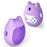 For Tamagotchi Pix Protective Case Interactive Digital Pet Device Liquid Silicone Cover - Purple - 2