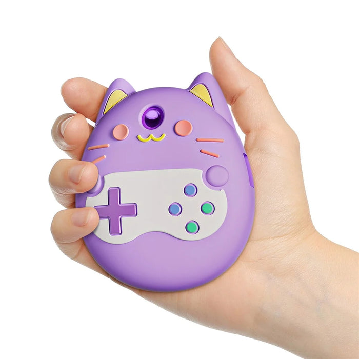 For Tamagotchi Pix Protective Case Interactive Digital Pet Device Liquid Silicone Cover - Purple - 5