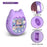 For Tamagotchi Pix Protective Case Interactive Digital Pet Device Liquid Silicone Cover - Purple - 6