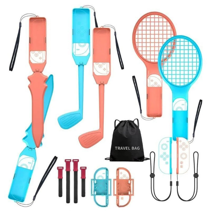 S225 For Nintendo Switch 2 Joy-Con 15 in 1 Motion Sensing Gaming Set Interactive Golf  /  Fencing Sports Accessory Kit - 1