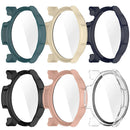 For Huami Amazfit Balance 2 (A2429) Hard PC Watch Protective Case with Tempered Glass Film - Ivory White - 3