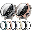 For Huami Amazfit Balance 2 (A2429) Hard PC Watch Protective Case with Tempered Glass Film - Ivory White - 5