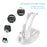 JYS-P5128 Dual Game Controller Holder for Nintendo Switch Pro PS5 PS4 Xbox Series S X One Headphone Stand Game Disc Rack - White - 2