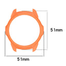 For Garmin Forerunner 570 47mm TPU Protective Case Hollow Design Shockproof Watch Cover - Orange - 7