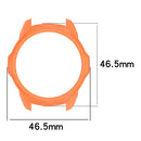 For Garmin Forerunner 570 42mm TPU Protective Case Hollow Design Shockproof Watch Cover - Orange - 7