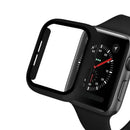 WANLONFENG For Apple Watch Series SE3 / SE2 / SE1 /  6 / 5 / 4 40mm Watch Case  PC Frame Cover with Tempered Glass Screen Protector - Black - 2