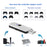 JYS P5119 Bluetooth+Wired Joystick Gamepad Converter for PS5/PS4/PS3/PC Gaming Controller Adapter - 5