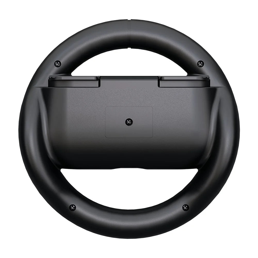 S202 For Nintendo Switch 2 Joy-Con 2Pcs Racing Steering Wheel Grip Handle Game Controller Accessory - Black+Black - 3