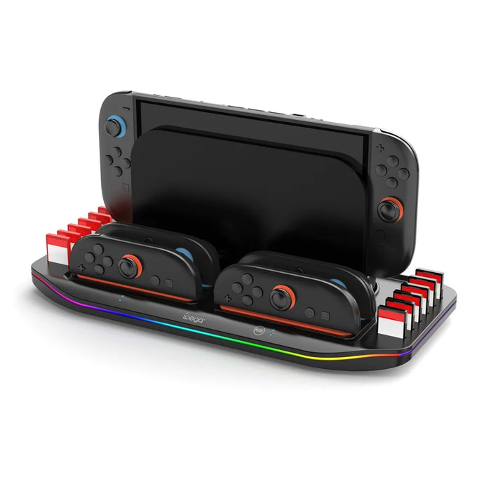 IPEGA PG-SW2210 For Nintendo Switch 2 Charging Dock Joypad Charger Game Card Storage Rack with RGB Light - 2