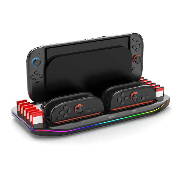 IPEGA PG-SW2210 For Nintendo Switch 2 Charging Dock Joypad Charger Game Card Storage Rack with RGB Light - 3