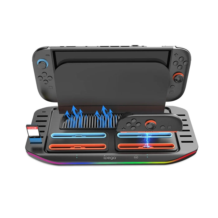 IPEGA PG-SW2210 For Nintendo Switch 2 Charging Dock Joypad Charger Game Card Storage Rack with RGB Light - 4